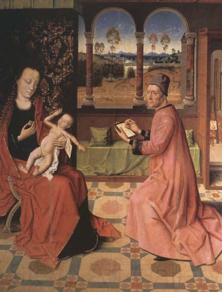 Dieric Bouts Saint Luke Drawing the Virgin and Child Norge oil painting art
